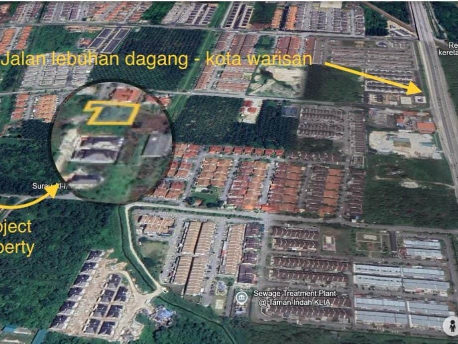 Tanah Corner Lot Banglo Kota Warisan Sepang Selangor 8,234 Sqft